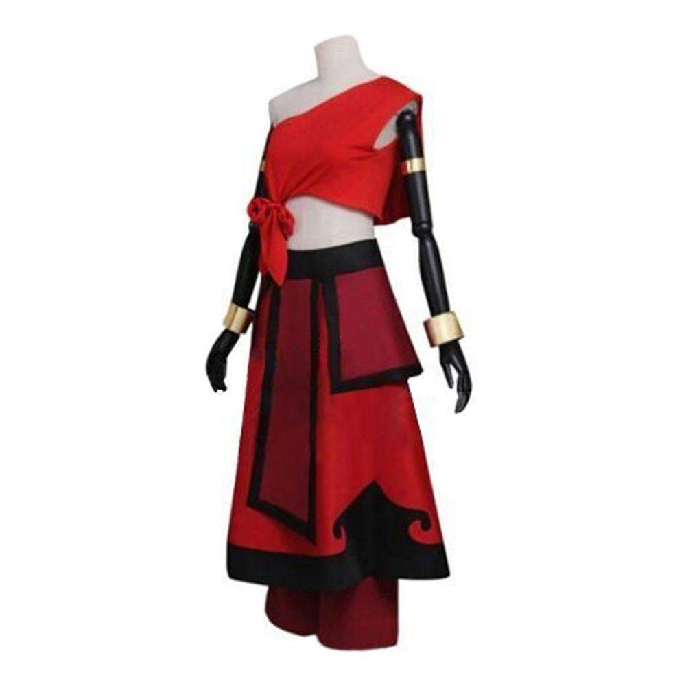 Anime Avatar The Last Airbender Katara Fire Nation Cosplay Costume Halloween Party Outfits Dress For Women