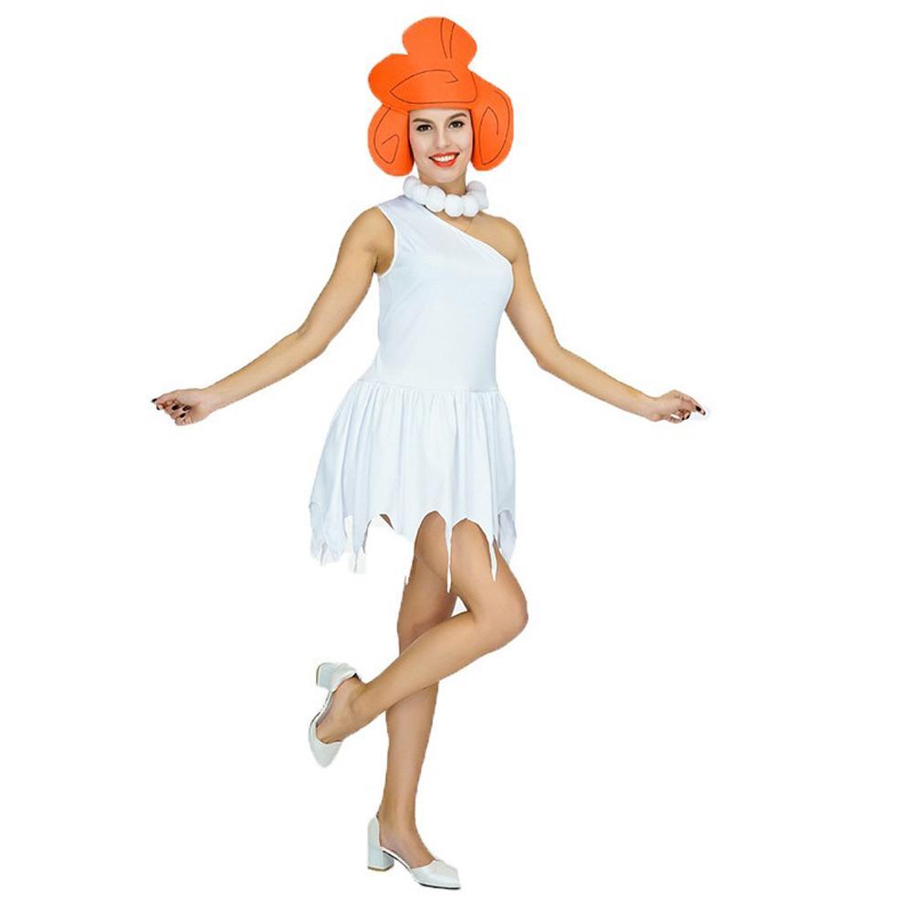 The Flintstones Wilma Adult Ladies Cosplay Costume 70s TV Cartoon