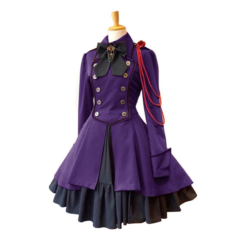 Lolita Gothic Dress Plus Size Vintage Long Sleeve Renaissance Retro Princess Skirt