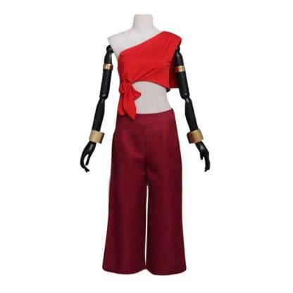 Anime Avatar The Last Airbender Katara Fire Nation Cosplay Costume Halloween Party Outfits Dress For Women