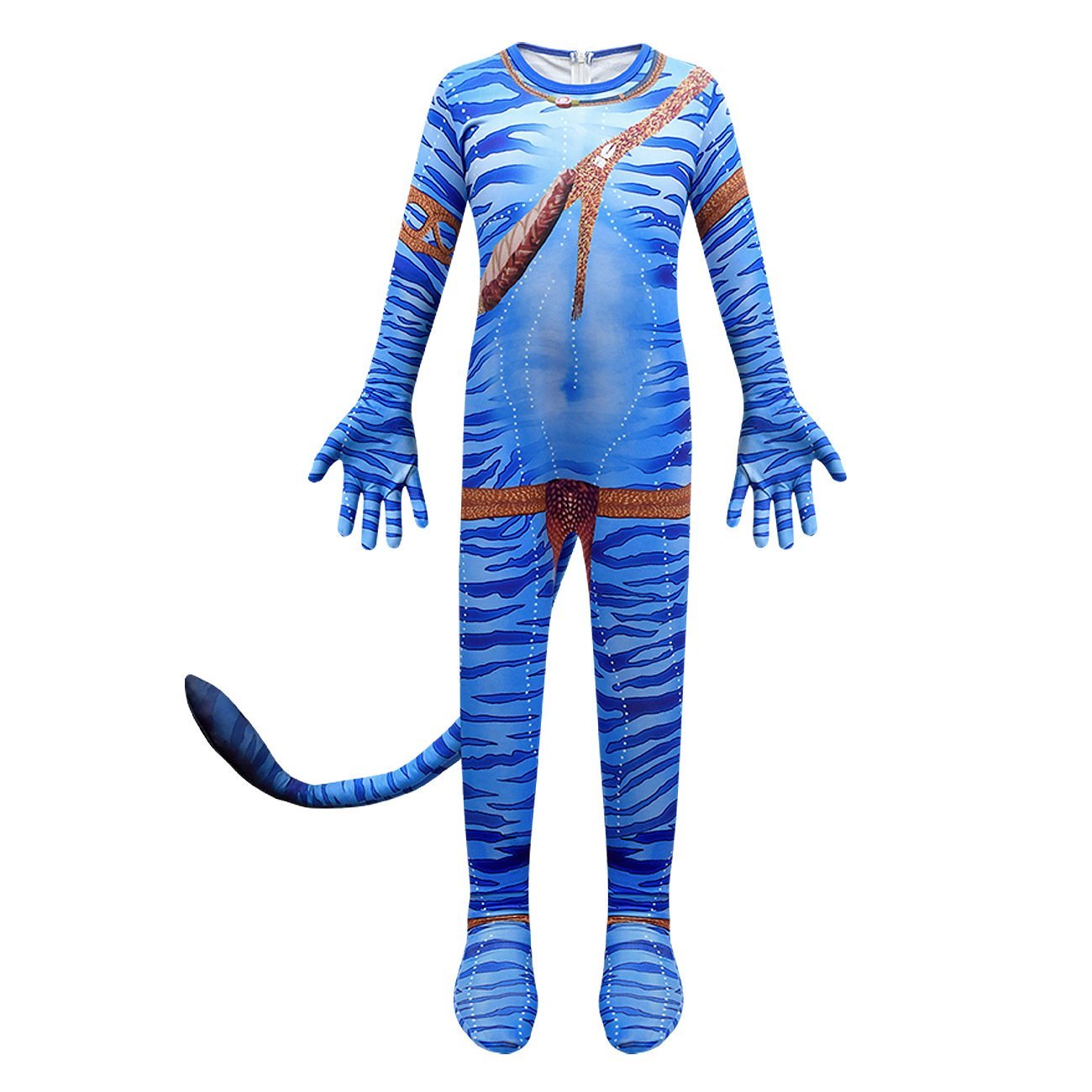 Avatar: The Way of Water Costume Blue Cosplay zentai jumpsuit For Kids