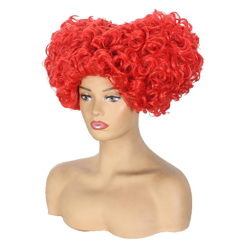 Hocus Pocus Cosplay Winifred Movie Wig Red Queen Costume Wigs for Adult