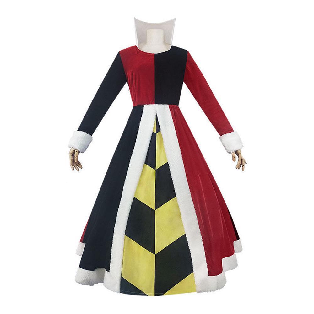 Alice in Wonderland Queen Of Hearts Cosplay Costume Dress Outfits Halloween Carnival Suit