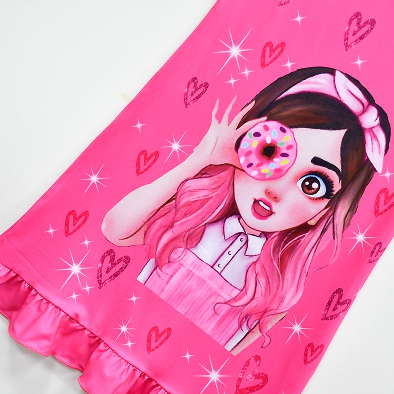 Pink Mis Pastelitos friends Costume Cosplay cartoon print costume Dress For kids