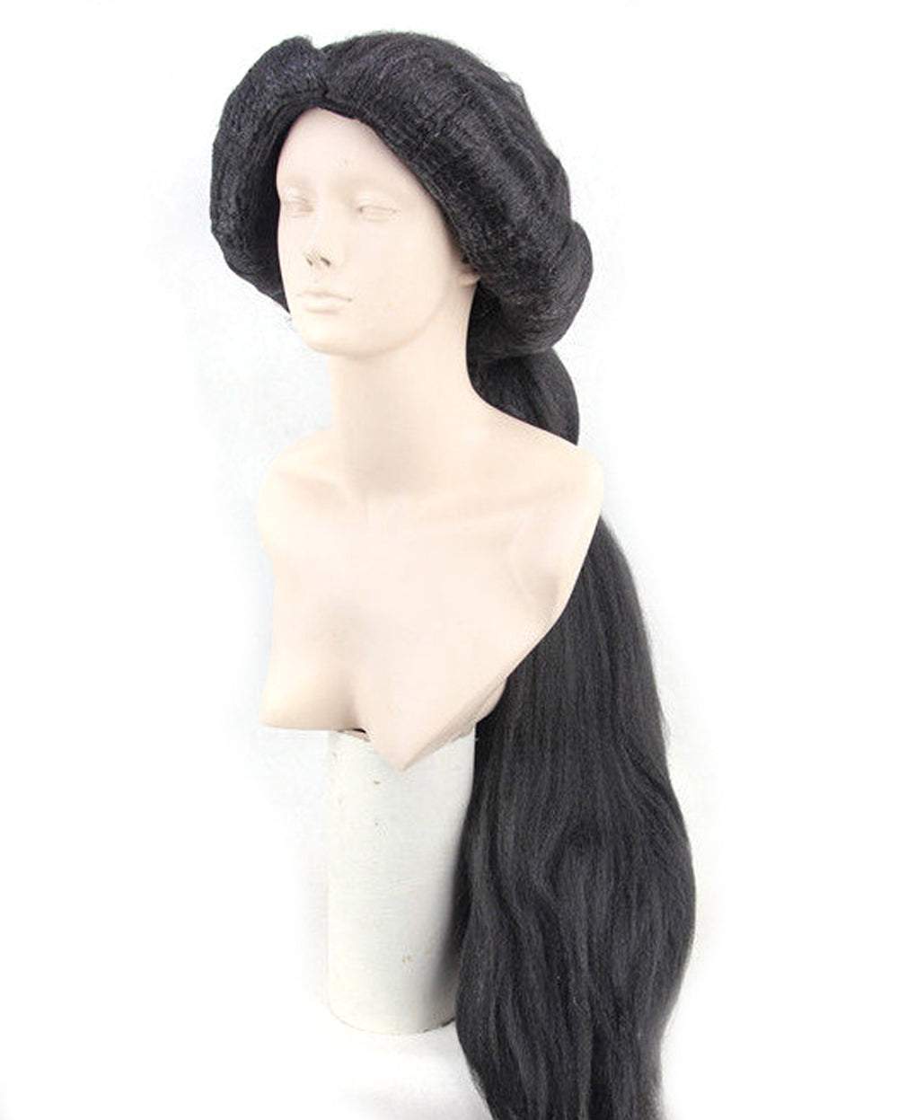 Arabian Nights Aladdin Jasmine Princess Long Black Wigs Halloween Wig