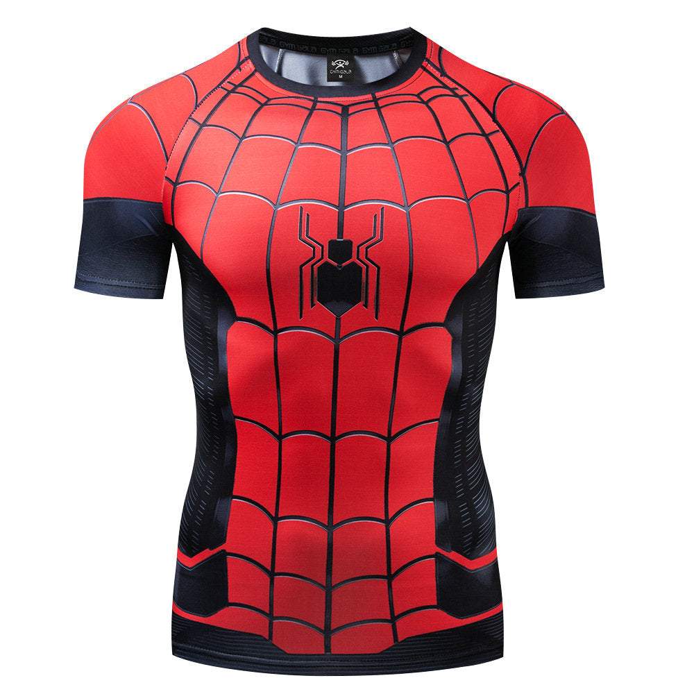SpiderMan Far From Home Halloween Cosplay Costume Tight T-shirt