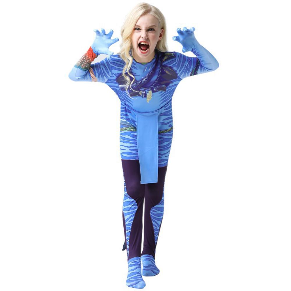 Avatar: The Way of Water Cosplay Costume kids zentai costume jumpsuit