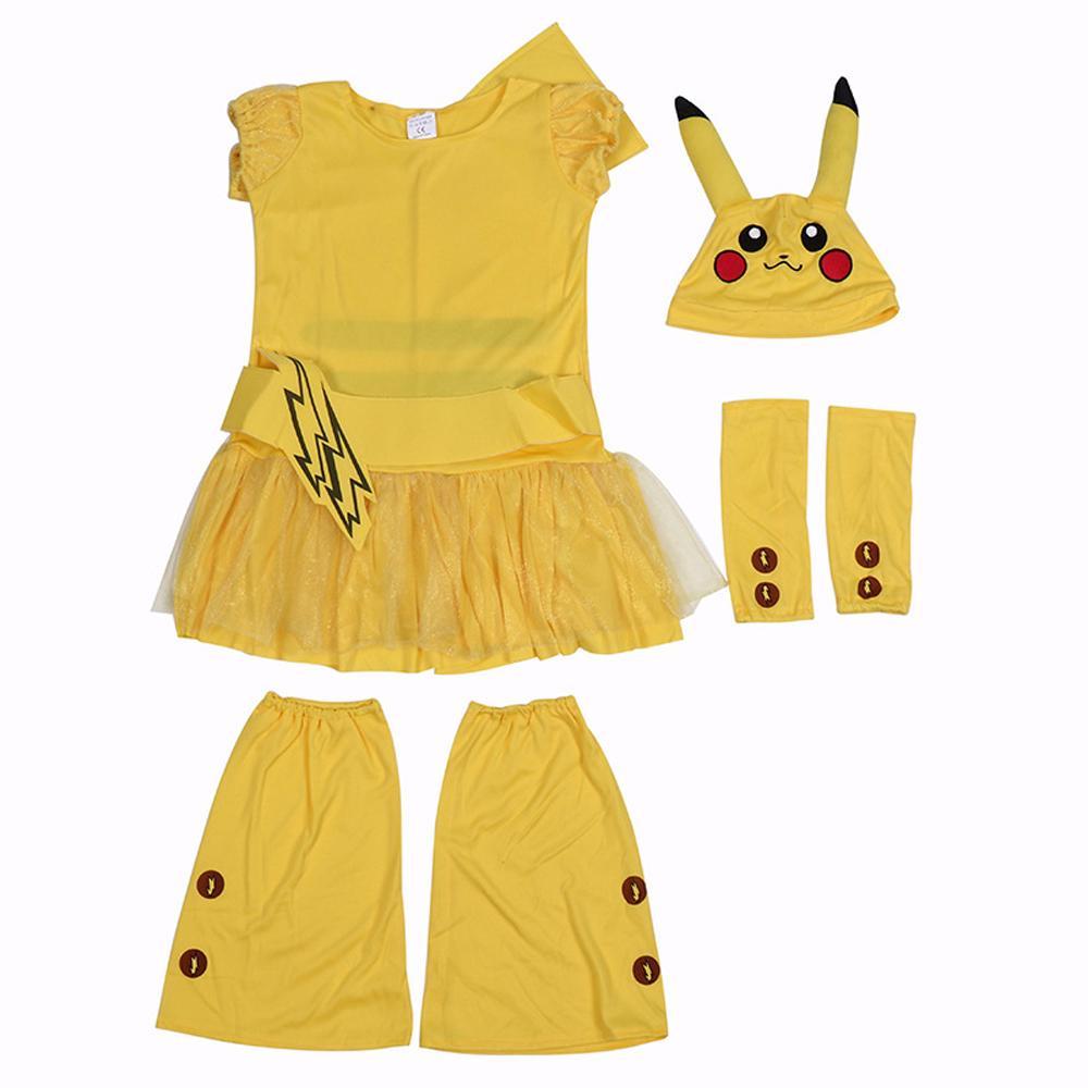 Cute pikachu dress Costume Pokemon Cosplay Costume Masquerade