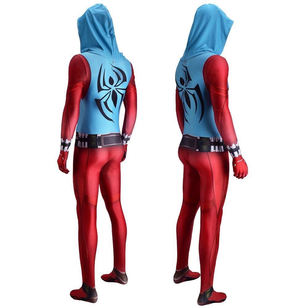 Spiderman Scarlet Spider Cosplay Costume Jumpsuit Halloween for Kids and Adult