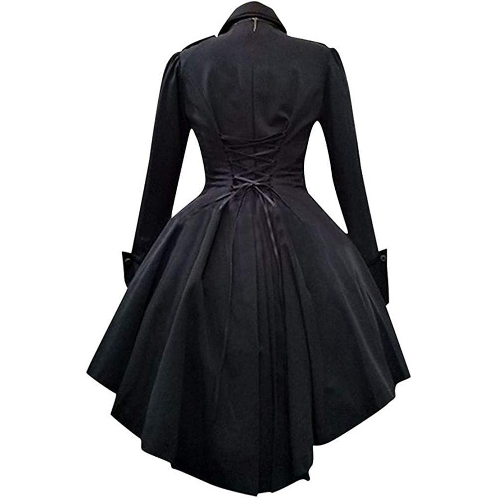 Lolita Gothic Dress Plus Size Vintage Long Sleeve Renaissance Retro Princess Skirt