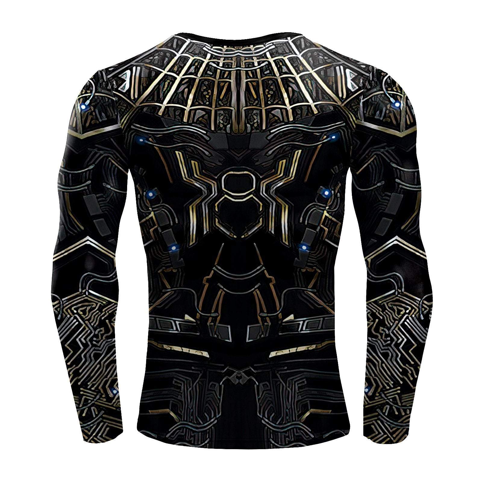 Spiderman T Shirt Cosplay Costume Long Sleeve Printed Top Casual Tight Sportswear Tee For Men