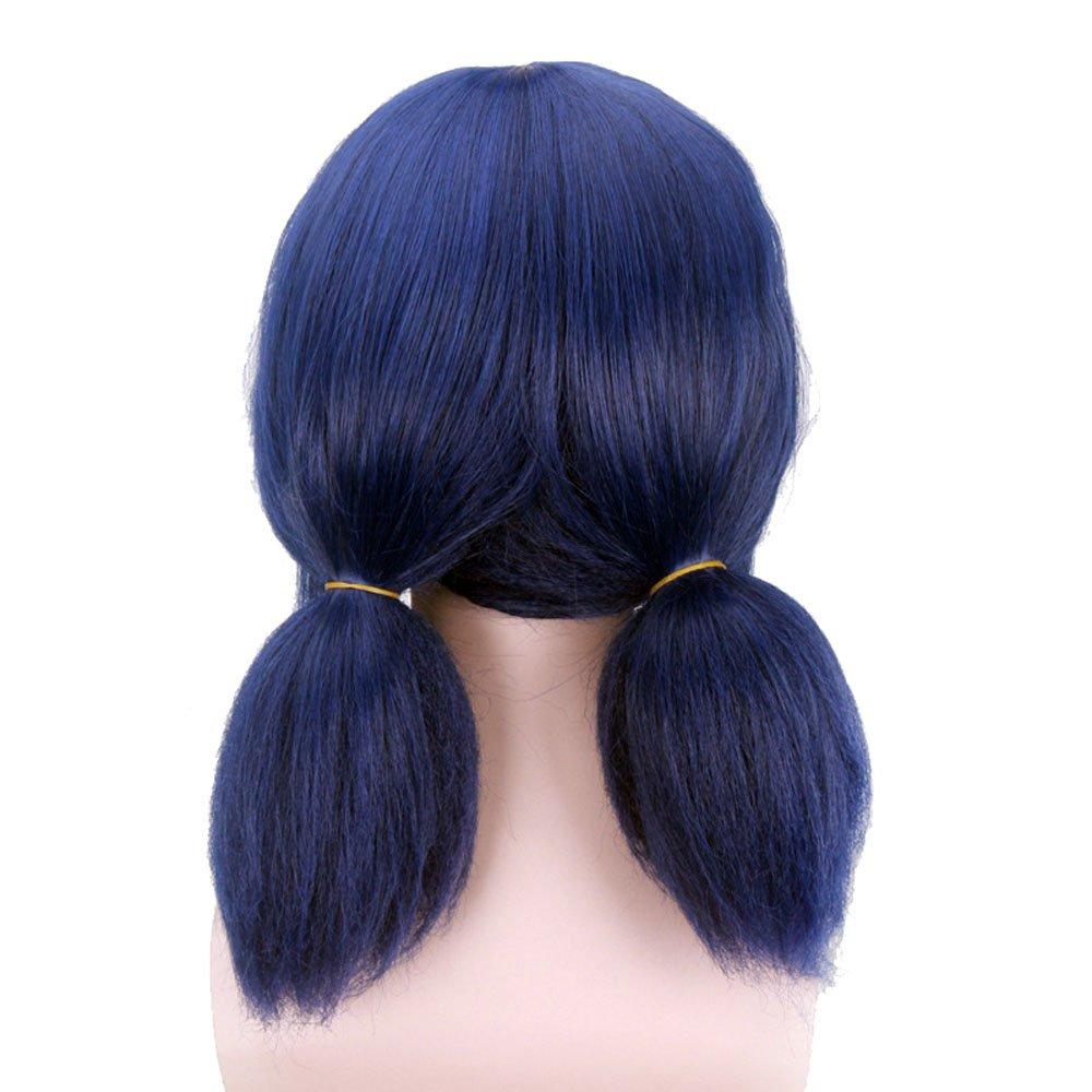 Miraculous Ladybug Halloween Cosplay Blue Double Ponytail Wigs for Girls