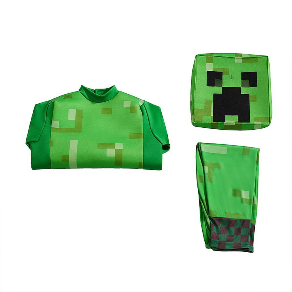 Steve Costume Minecraft Herobrine Notch Alex Cosplay Stage Game Costumes Suits For Kids