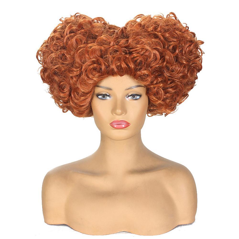 Hocus Pocus Cosplay Winifred Movie Wig Red Queen Costume Wigs for Adult