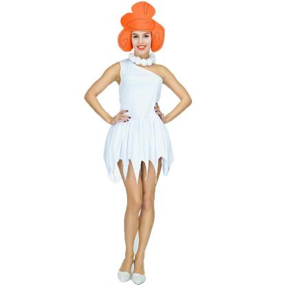 The Flintstones Wilma Adult Ladies Cosplay Costume 70s TV Cartoon-Pajamasbuy