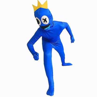 Roblox rainbow friends Cosplay Costume Blue Monster costume jumpsuit