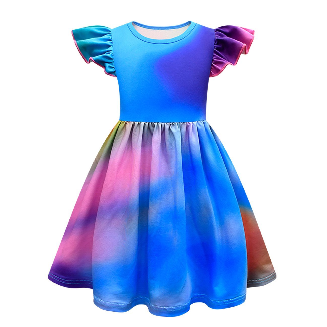 Roblox rainbow friends Costume Cosplay rainbow Monster flying sleeves Dress