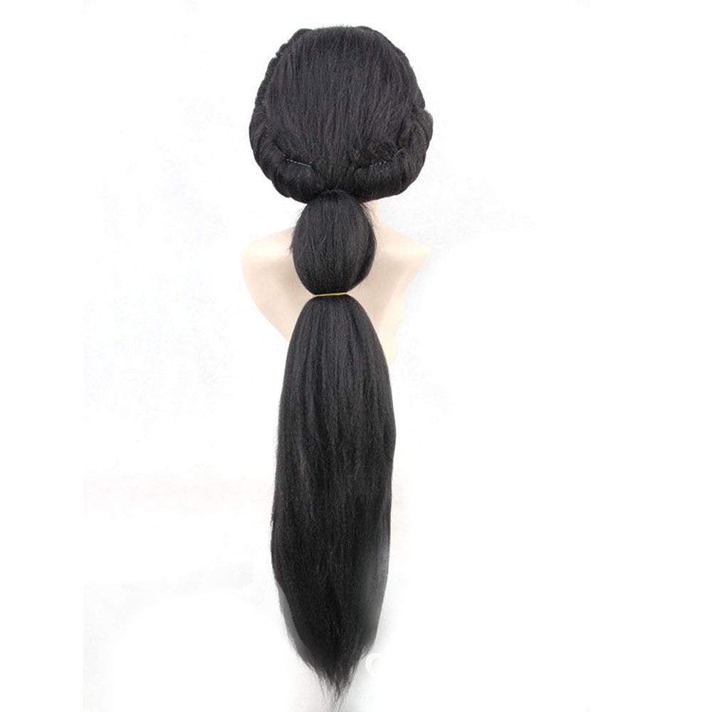 Arabian Nights Aladdin Jasmine Princess Long Black Wigs Halloween Wig