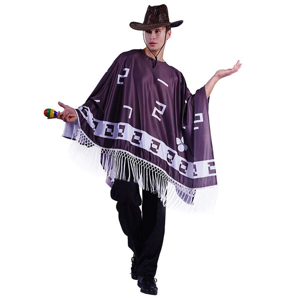 Fancy Dress Mexican Cowboy Poncho for Clint Eastwood Stag Nights