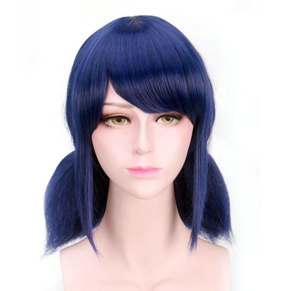 Miraculous Ladybug Halloween Cosplay Blue Double Ponytail Wigs for Girls