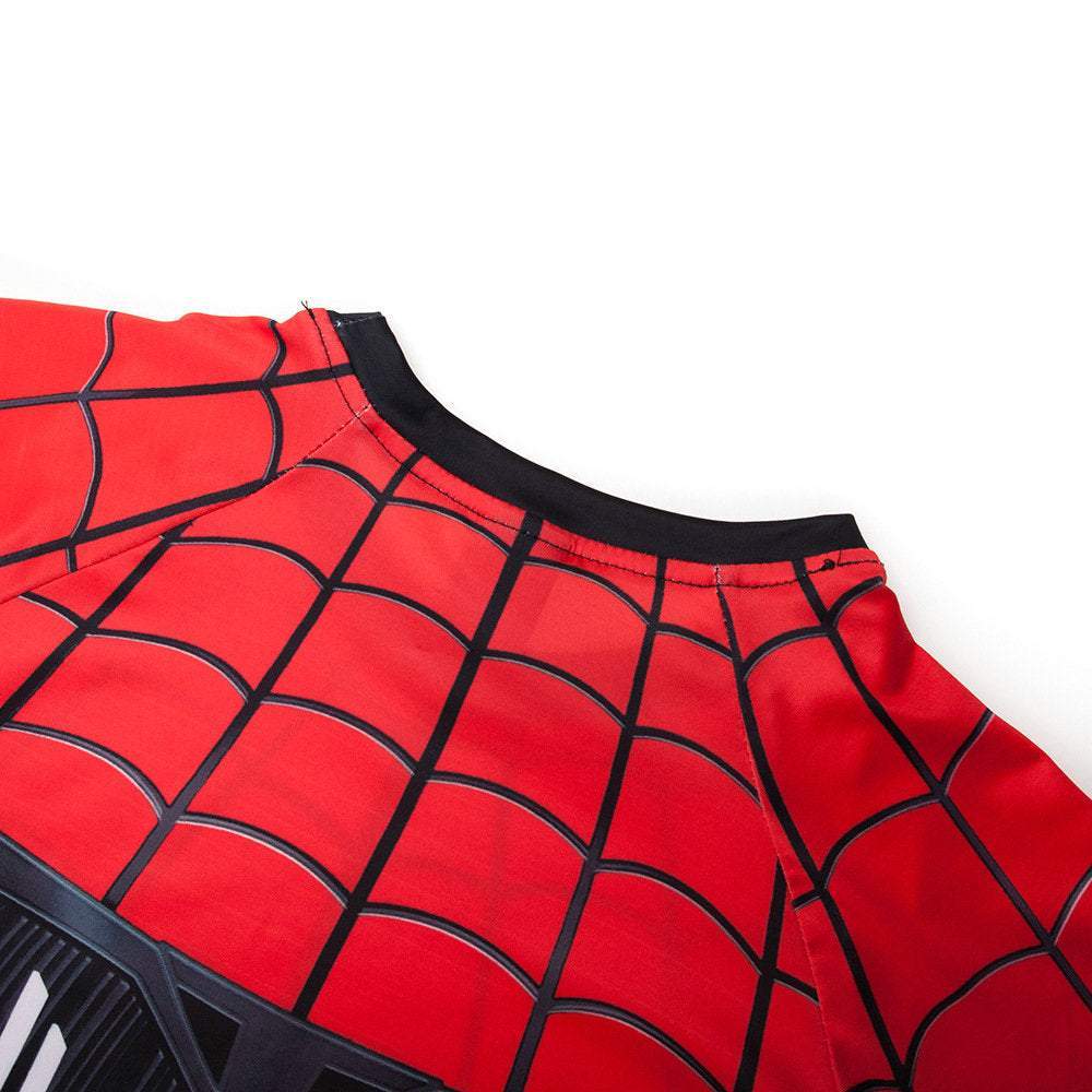 SpiderMan Far From Home Halloween Cosplay Costume Tight T-shirt