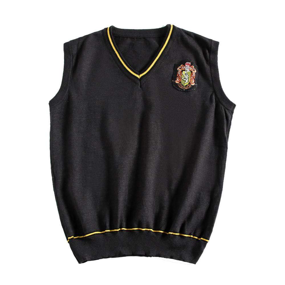 Harry Potter Gryffindor Cosplay Costume Clothing Sweater Vest V-neck Knitted Halloween Outfit Dress Up For Adult Kids