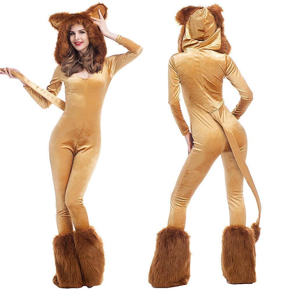 Animal Leo Lion Performance Cosplay Halloween Costume for Women