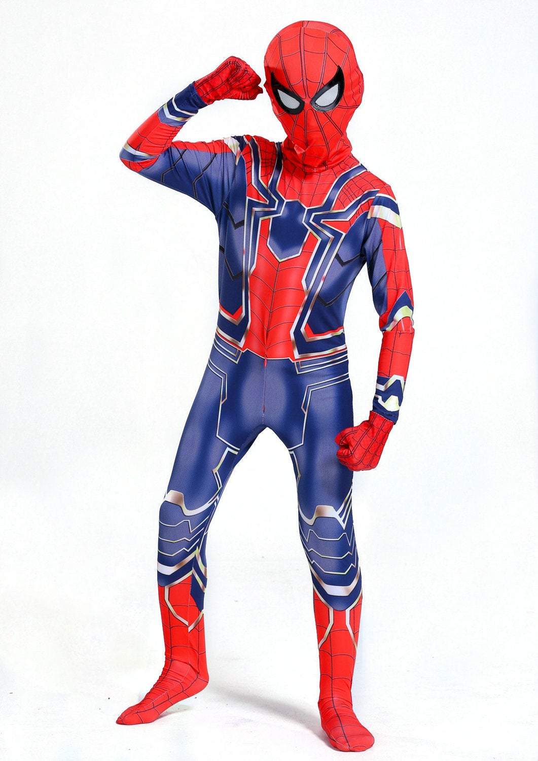 Endgame Spiderman Cosplay Costume Zentai Bodysuit for kids