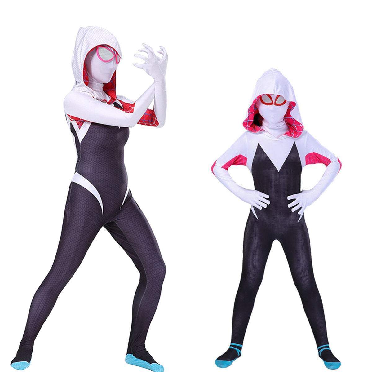 The Amazing Spiderman Gwen Cosplay Costume Zentai Jumpsuit