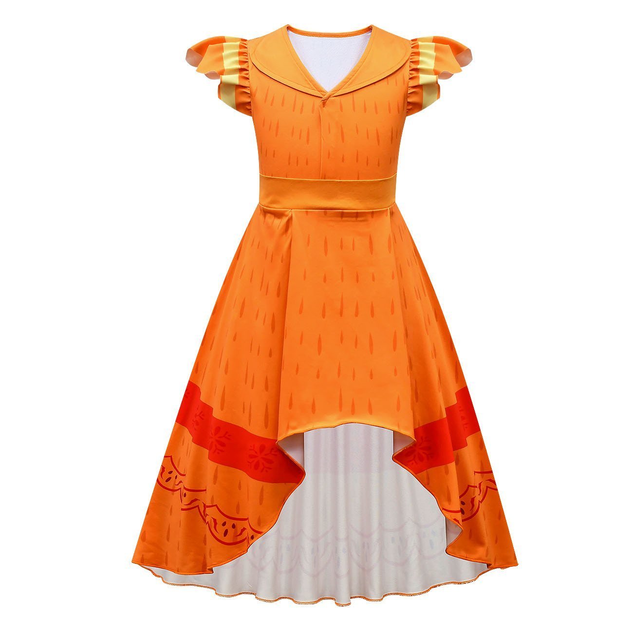 Girls Encanto Pepa Dress Festival Cosplay Dresses Outfits with Cloak