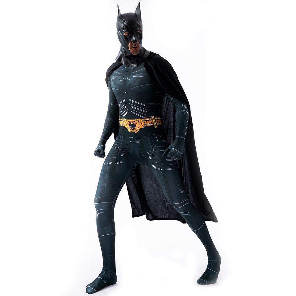 Batman Costume Cosplay Jumpsuit Superhero Bodysuit Tights Halloween Suit Zentai For Adult Kids