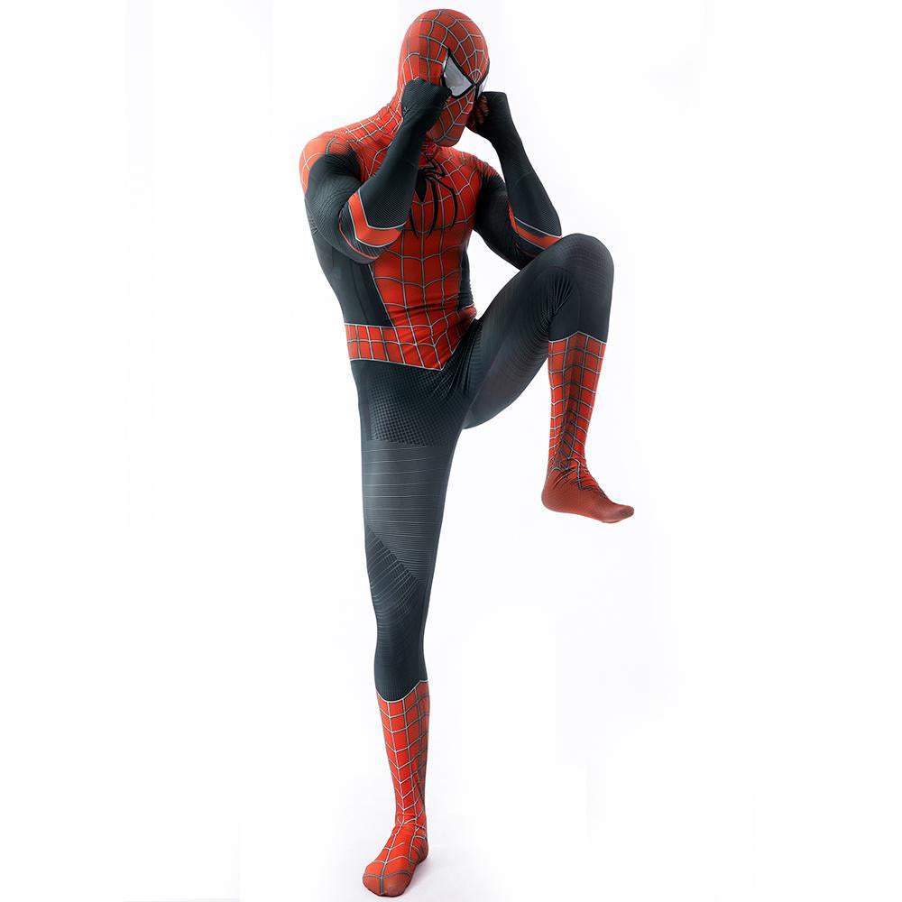 Halloween Cosplay Spiderman Jumpsuit Superhero Tights Costume Suit Zentai For Adult Kids