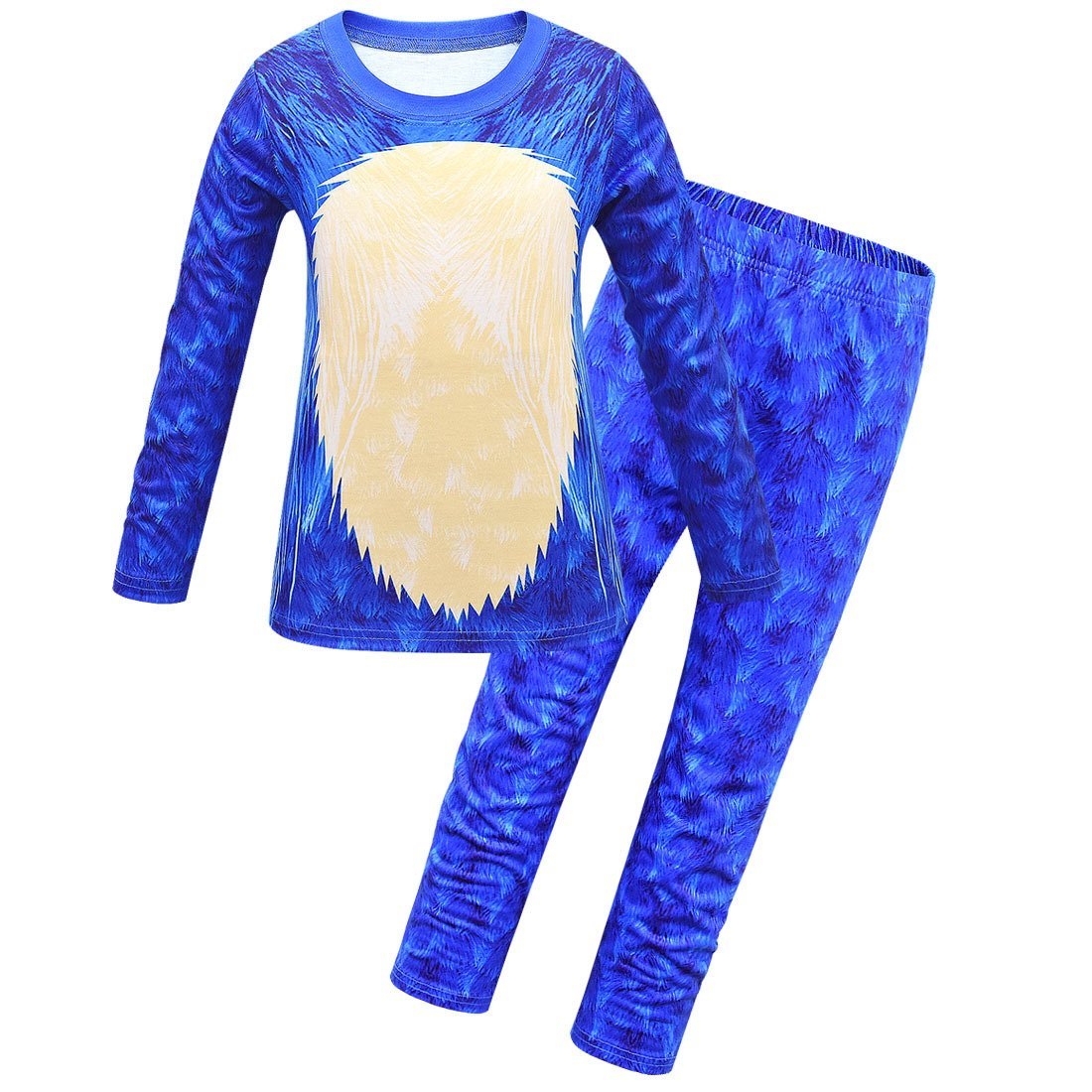 Sonic the Hedgehog Print Long Sleeve Cartoon Boys Pants Set costumes Set