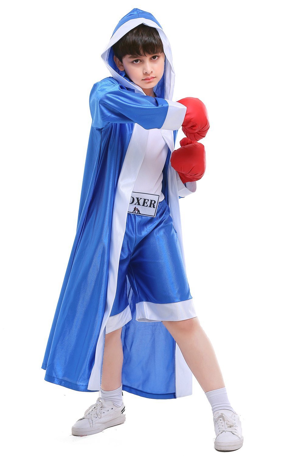 Child Boys Champion Boxer Uniform Halloween Costume Sportswearing