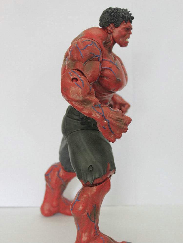 Red Bruce Banner Hulk Action Avengers Figure Toy Gift 10"