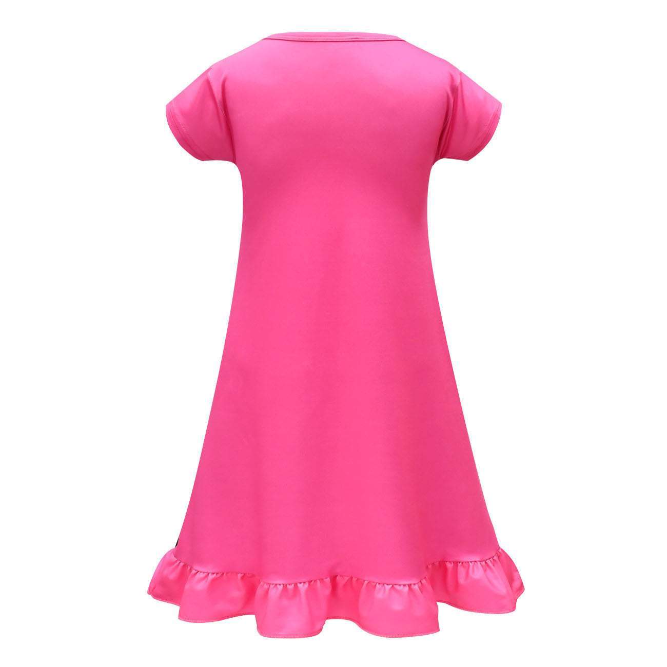 Encanto Mirabel Costume Nightgown Girls' Short Sleeve Ruffle Pajamas Dress
