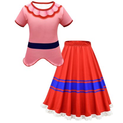 Encanto Mirabel Costume for Girls Princess Dress Children's Day Halloween Outfit