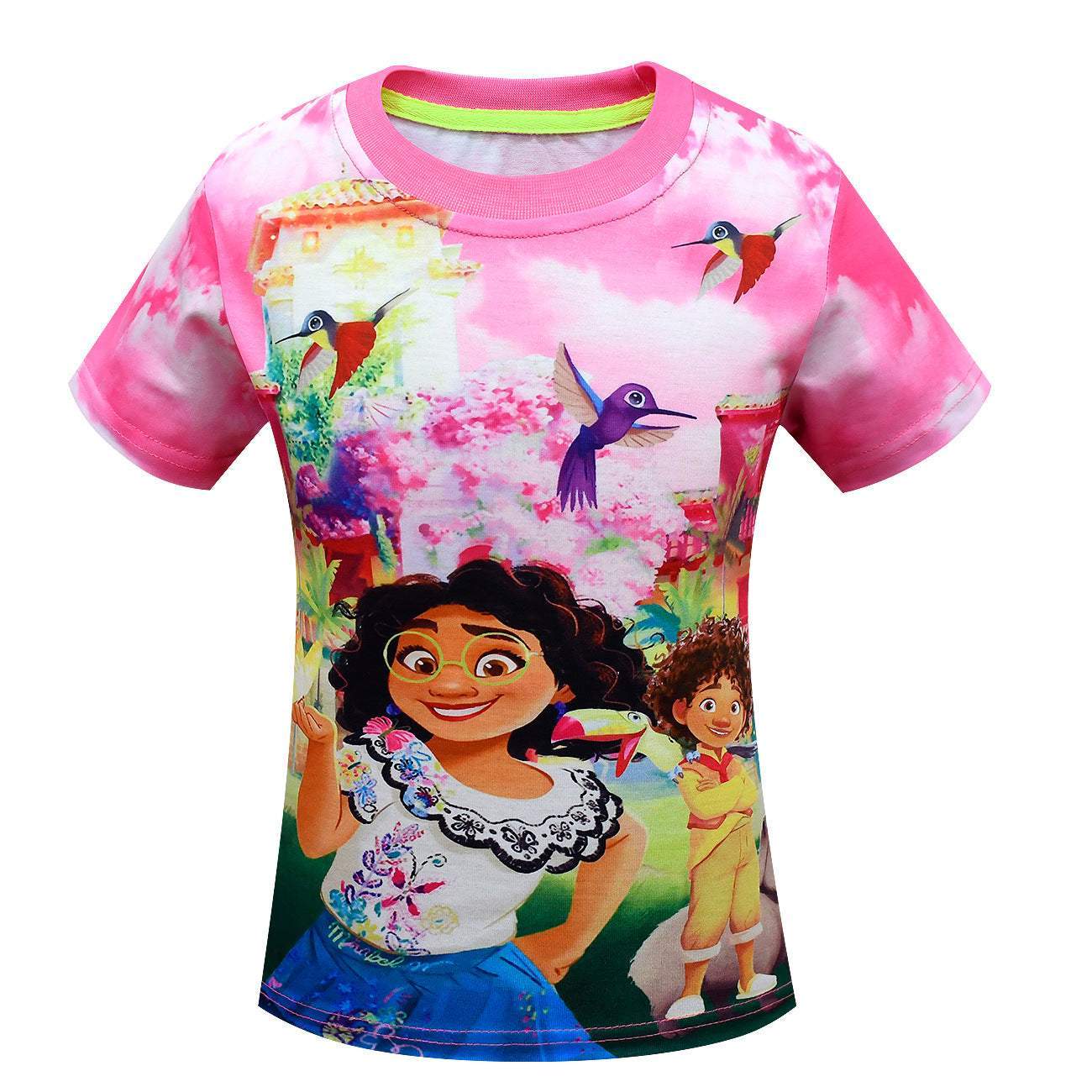 Encanto Mirabel T-Shirt Girls Cartoon Crew Neck Short Sleeve Top