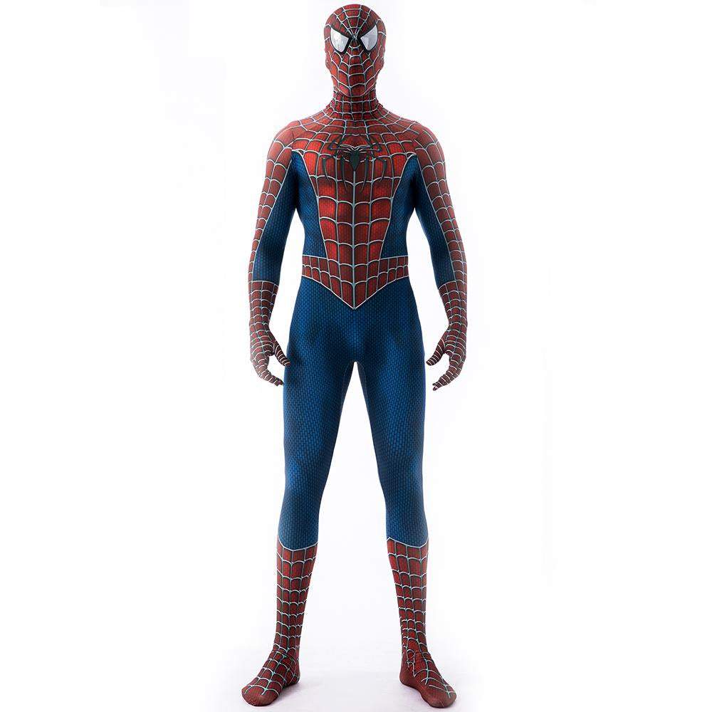 Tony Spiderman Costume Cosplay Jumpsuit Superhero Bodysuit Tights Halloween Suit Zentai For Adult Kids
