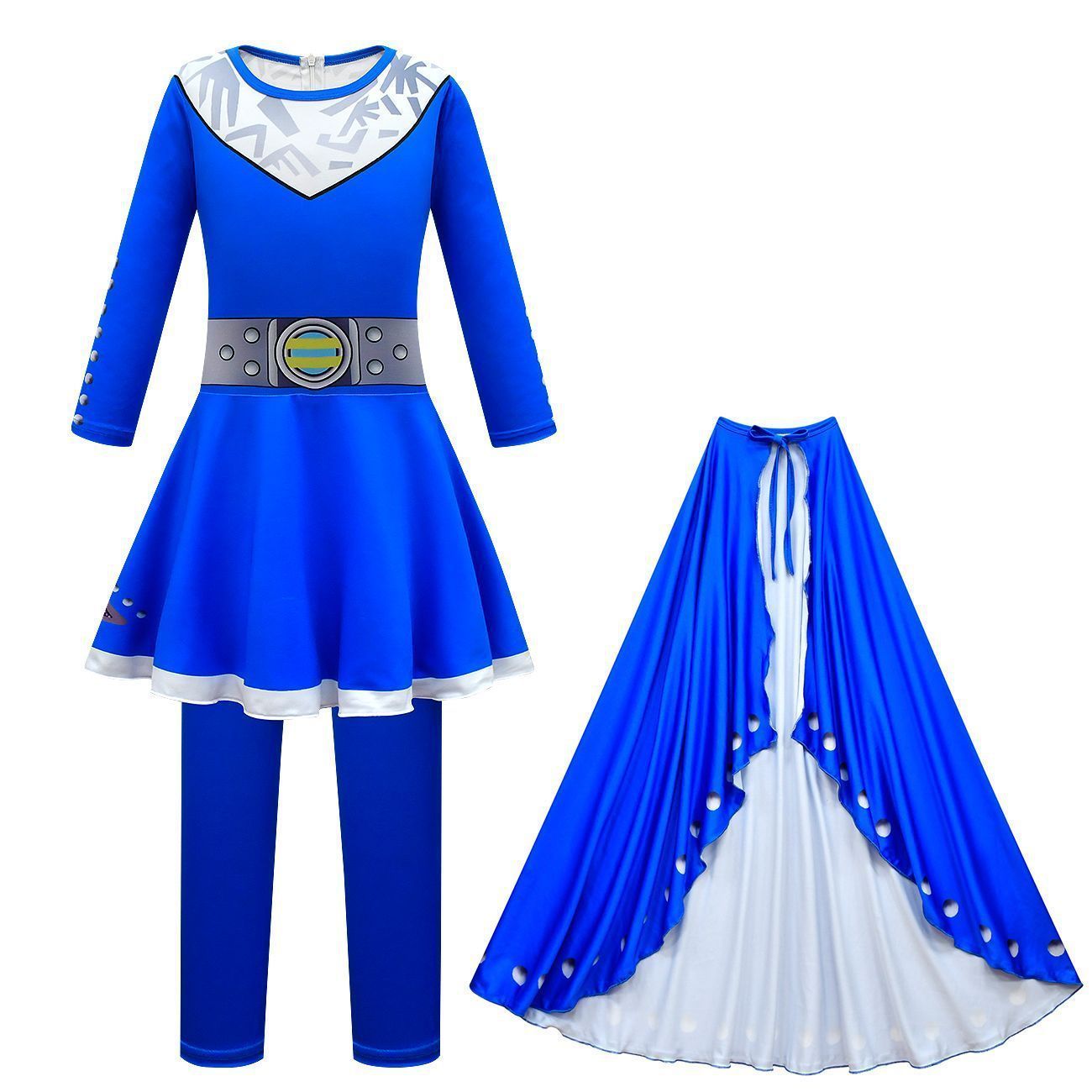 Girls' Zombie High School 3 Cosplay Costumes Dress Halloween Outfit jumpsuit For Kids