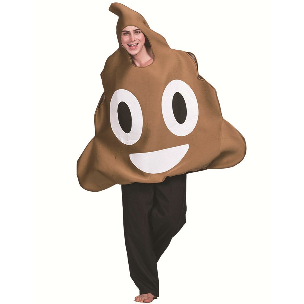 Adult Emoji Poop Funny Novelty Halloween Cosplay Costume