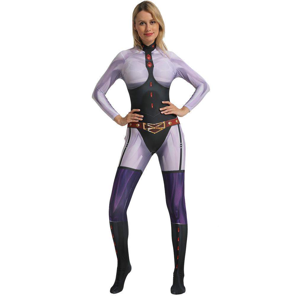 My Hero Academia Midnight Cosplay Costumes Jumpsuit Anime Tights Halloween Tights Zentai For Adult Kids-Pajamasbuy