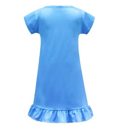 Bluey Nightgown Pajama Dress Sleepwear For Kids Girl