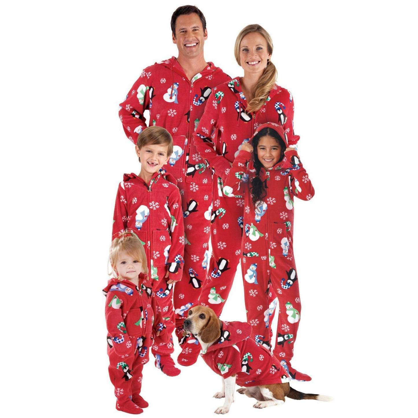 Onesie Outfits Christmas Matching Family Pajamas Hooded Sleepwear