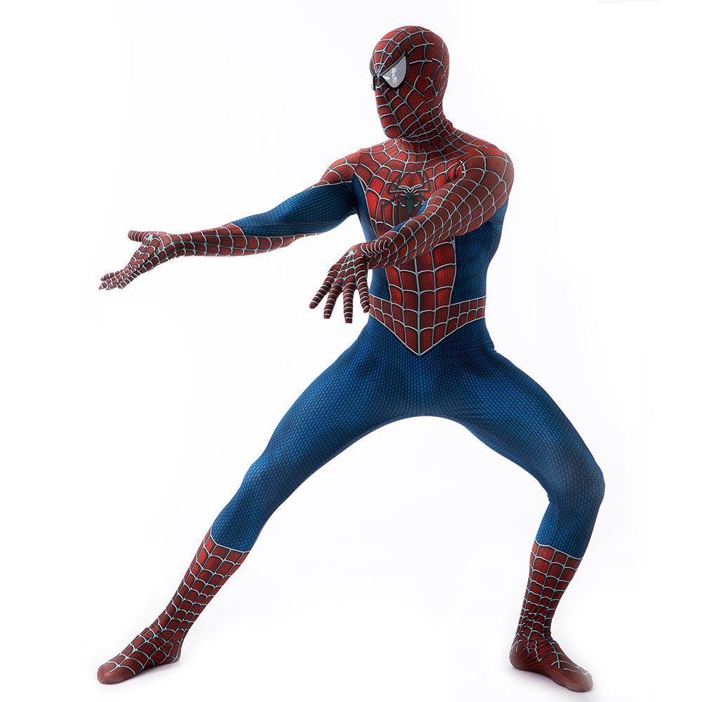 Tony Spiderman Costume Cosplay Jumpsuit Superhero Bodysuit Tights Halloween Suit Zentai For Adult Kids