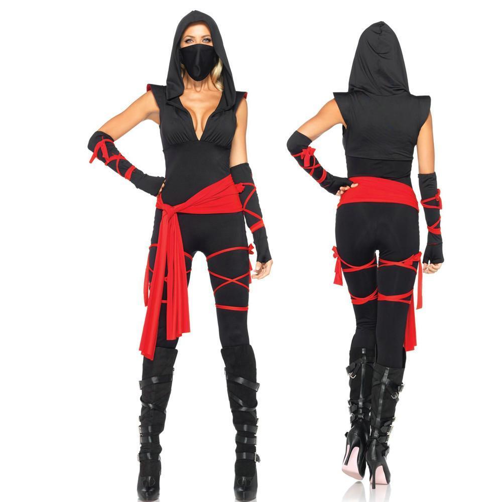 Halloween Ninja Warrior Female Ninja Cosplay Costume Party Wear