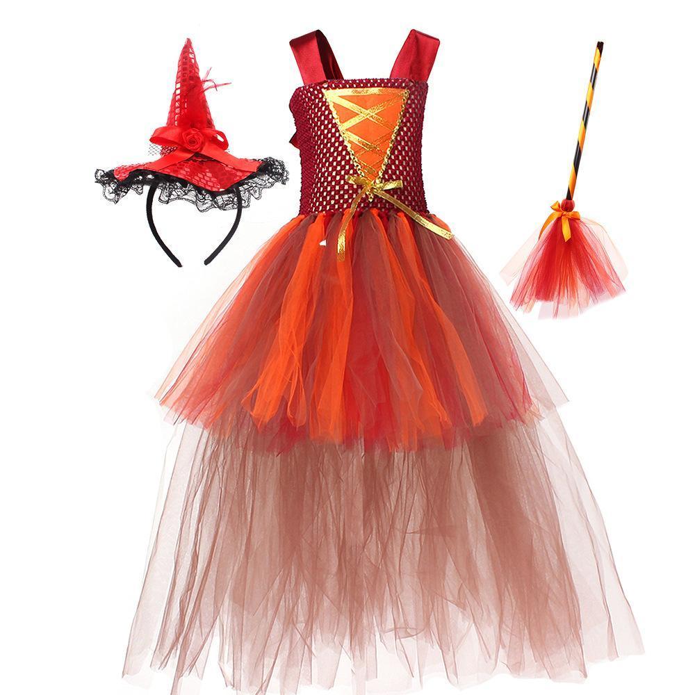 Girl Hocus Pocus Sanderson sisters Winifred Sarah Mary Tutu Dress for kids Halloween Cartoon Costume