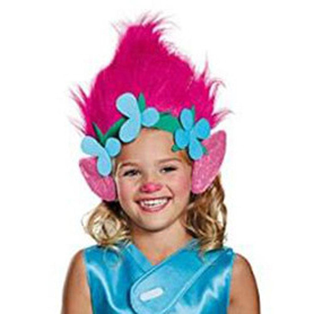 Trolls Poppy Branch Cosplay Costume Toddler Halloween Fancy Dress Outfit for Kids Boys Girls