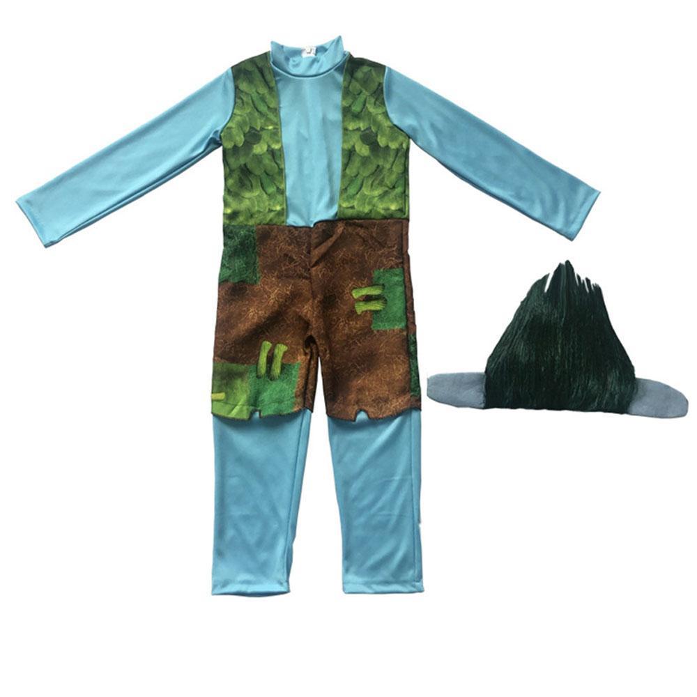 Trolls Poppy Branch Cosplay Costume Toddler Halloween Fancy Dress Outfit for Kids Boys Girls
