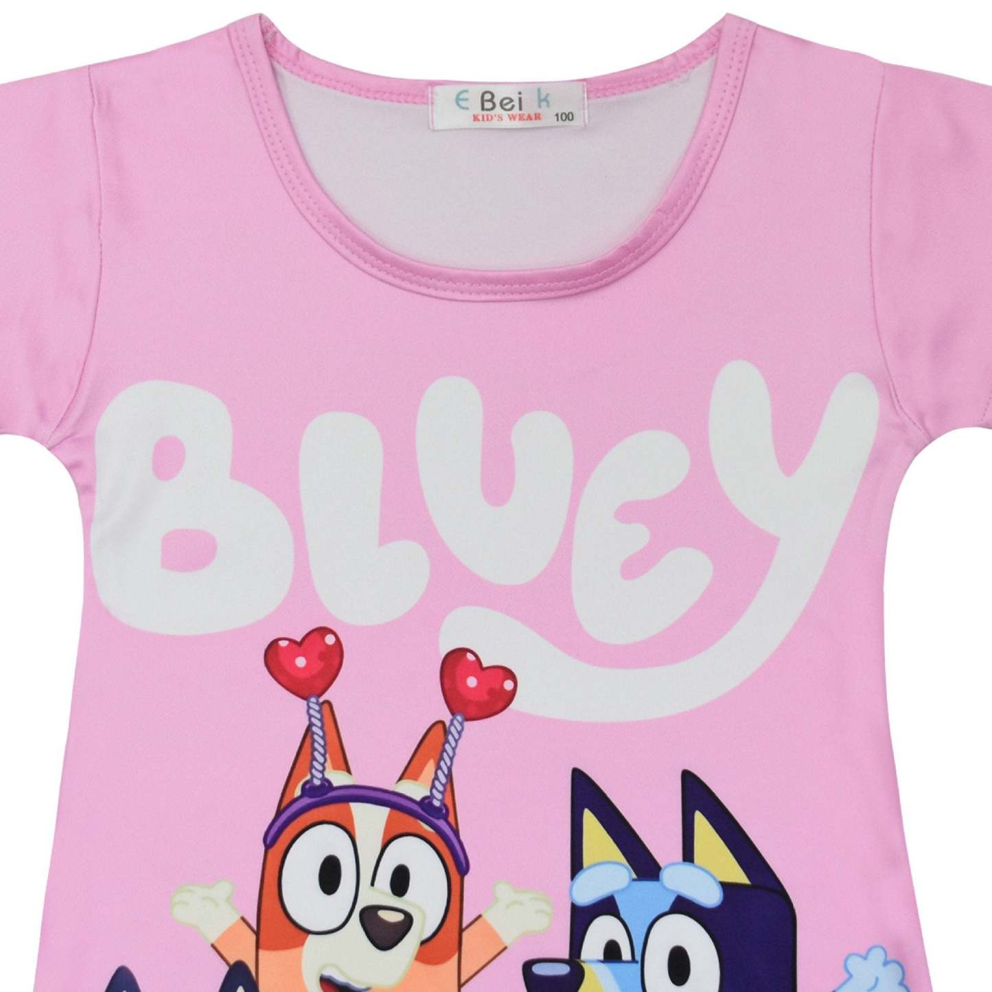 Bluey Nightgown Pajama Dress Sleepwear For Kids Girl